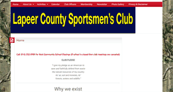 Desktop Screenshot of lapeersportsmens.org