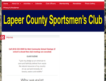 Tablet Screenshot of lapeersportsmens.org